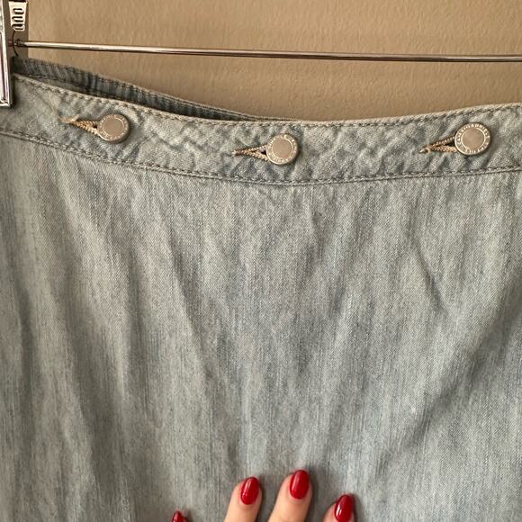 Gabriele Strehle Jeans Denim Wrap Skirt Size 12 NEW WITH TAGS - Picture 2 of 9